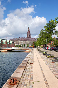 Blick auf Schloss Christiansborg, Kopenhagen
