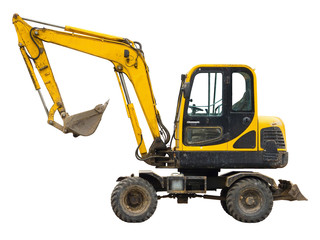 Old small excavator
