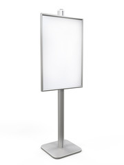 White Display Advertising Stand