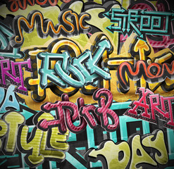 Graffiti grunge background - 55083751