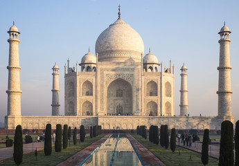 Fototapeta na wymiar Taj Mahal w Sunset