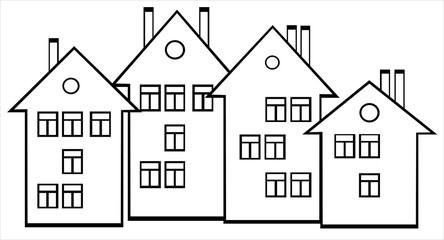 houses illustration
