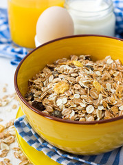Breakfast with muesli