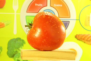 tomato and vegetarian background