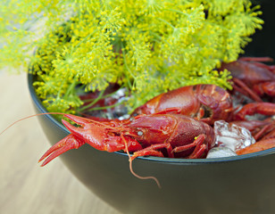 Crayfish and dill