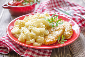 Pasta and fish