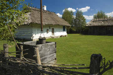Wooden cottage house