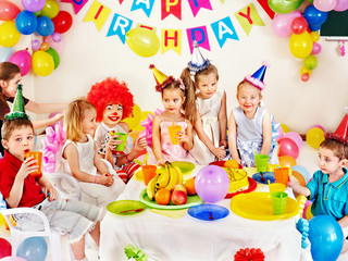 Child birthday party .