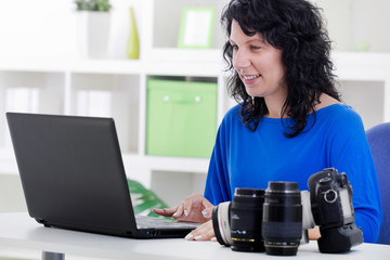 professional photographer working from home