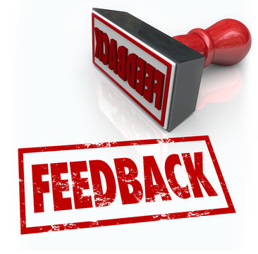 Feeback Stamp Word Approval Opinion Comment Review