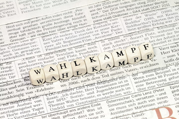 Obraz premium Wahlkampf