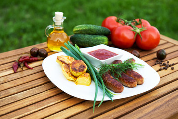 meat sausages