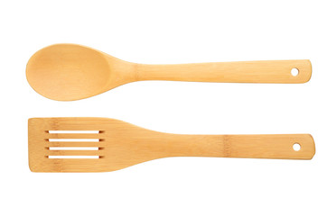 Wooden spatula and spoon