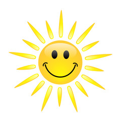 Sun Icon (sunny spells clouds weather forecast smily icons)