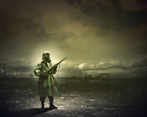 Stalker with gun