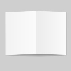 White blank paper card
