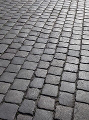 gepflasterte Strasse