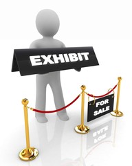 3d man opens the exhibition