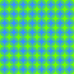 Green and Blue Retro Pattern