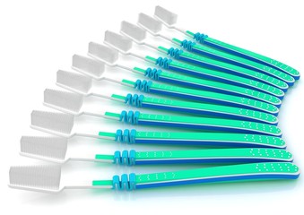 Toothbrush on a white background