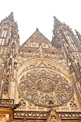 Fototapeta premium View of St. Vitus Cathedral in Prague Castle, Czech Republic