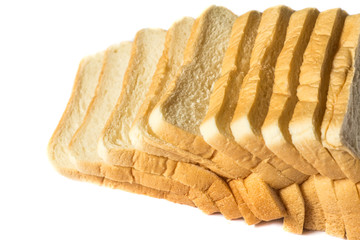Sliced white bread