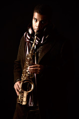 Naklejka premium Musician