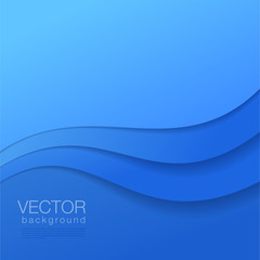 Abstract vector blue Background with copyspace.