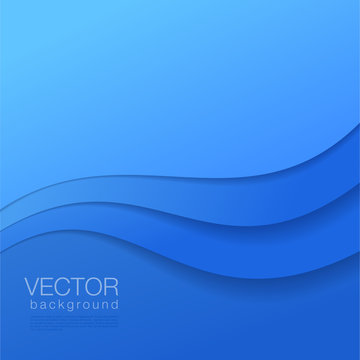 Abstract vector blue Background with copyspace.