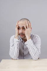 Man at desk