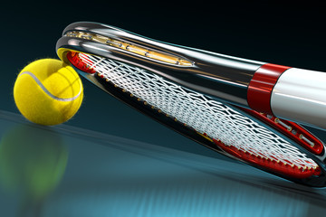 Tennis Racket with Tennis Ball - 55111736