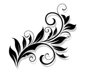 Fototapeta premium Floral design element in a refined style
