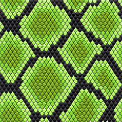 Groen naadloos patroon van reptielenhuid