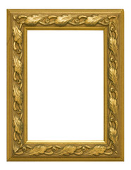 Antique Gold Vertical Picture Frame