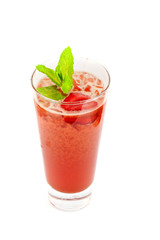 strawberry cold tea