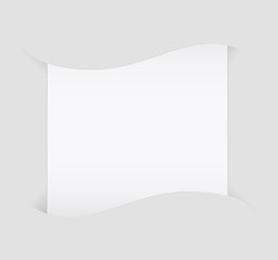blank white note paper template