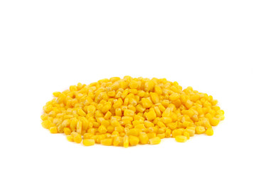 Handful canned corns.