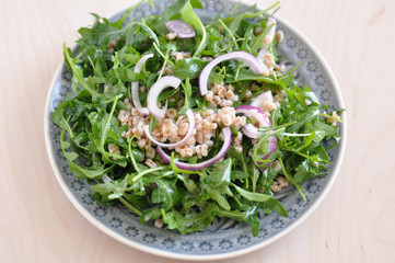 Dinkel Salat mit Rucola
