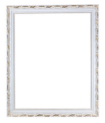 retro white carved picture frame