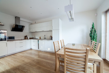 Inside modern kitchen