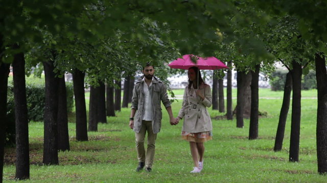 Passion under rain