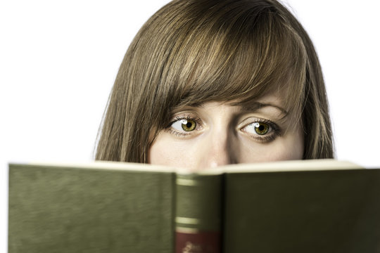 Beautiful Woman Reading A Book