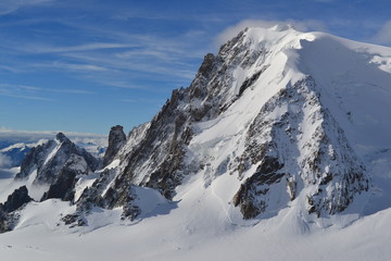 Fototapeta na wymiar Mont Blanc du Tacul