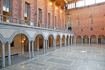 Fototapeta premium Town hall. Blue hall