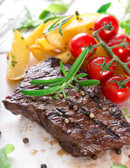 Delicious beef steak