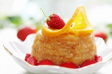 jelly, orange and strawberry