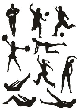 Sports and Fitness Silhouettes