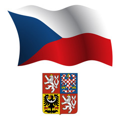 czech wavy flag and coat
