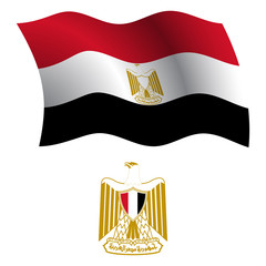 egypt wavy flag and coat
