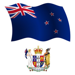 new zealand wavy flag and coat